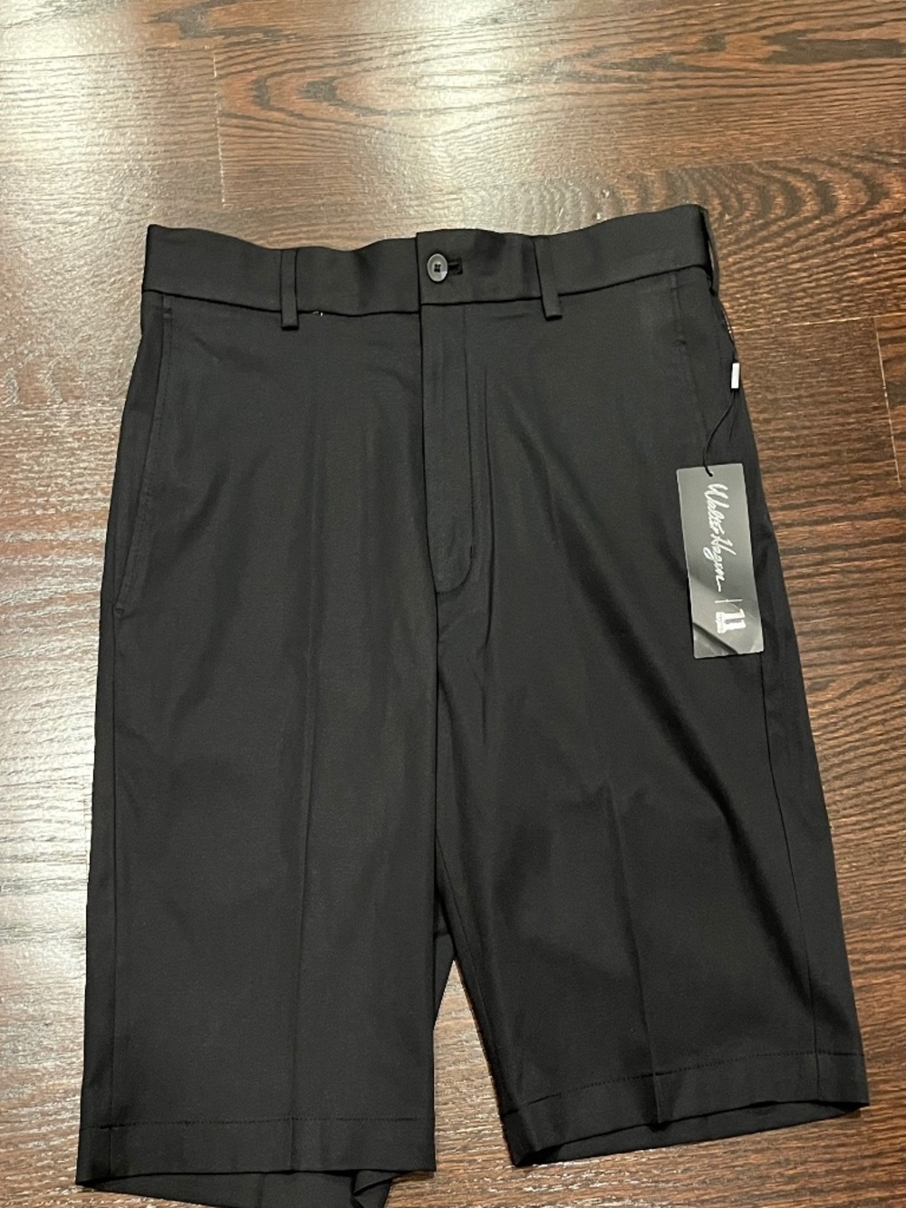 NWT Men’s Walter Hagen Black Perfect 11 Flat Front Golf Shorts 34